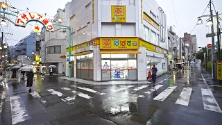 Rainy walk from Komagome to Nippori