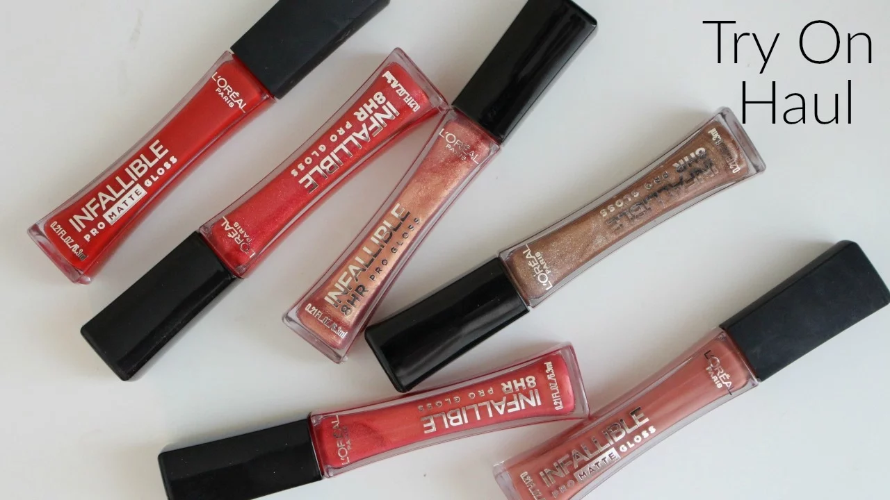 NEW L'oreal Infallible 24 HR 2 Step Lip Color Review & Demo