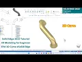 Solid Edge 2022 Tutorial - 3D Modeling for beginner EP 8 3D Curve