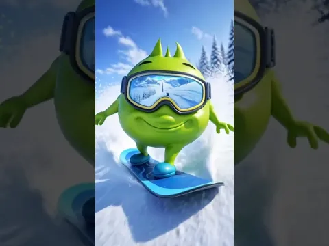 #helpic is a snowboarder  #funny #animation