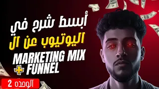 أسهل شرح في اليوتيوب عن الماركيتنج ميكس والفانل 2025 Marketing Mix Funnel 