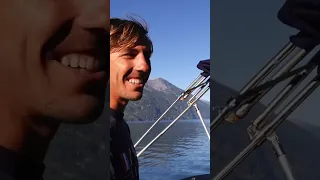 That time we stuck the bow of our boat into a waterfall in Canada!