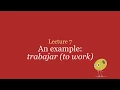 Spanish verb conjugation - the mechanics explained