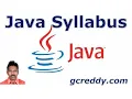 Java Tutorial For Beginners - Syllabus