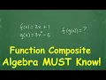 Function Composite - Algebra MUST KNOW
