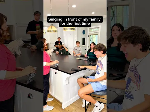 Why did he hide this from us for so long 😱🎤#family #singing #trend #funny #dreamon