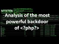 Analysis of the most powerful backdoor in php 1n73ctionShell
