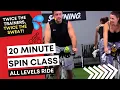 20 Min Spin Class FAT BURNING Indoor Cycling class Pt 1 with Cat Kom Brian LaRose