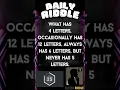 Today s Letters in a Word