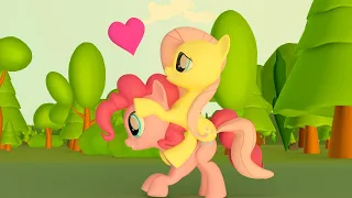 Fluttershy and Pinkie Pie Shipping 💛 + 💖