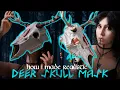 I made realistic DEER SKULL MASK out of PAPER TOWEL