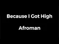 Afroman - “Because I Got High” (REAL Clean Version)!!