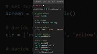 Draw a Star using Python Python Turtle