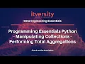 Programming Essentials Python - Manipulating Collections