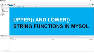 UPPER AND LOWER FUNCTIONS IN SQL SQL Tutorial For Beginners HINDI