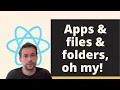 How to structure files and folders for a React Native app