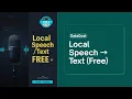 Build Offline Speech-to-Text in Python - 100 FREE No Internet No API Keys