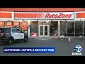 AutoZone store looted again following South L A street takeover
