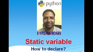 PYTHON - STATIC VARIABLES 2