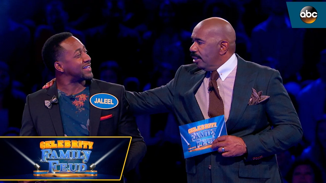Jaleel White Hits ALL No.1 Answers - Celebrity Family Feud