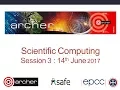 Scientific Computing 2017 Session 3