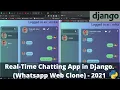 How to create Real-Time Chatting App in Django Whatsapp Web Clone 2021 The Codrammers Part-1
