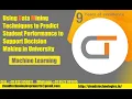Using Data Mining Techniques to Predict Student Performance to Support Decision Making in University