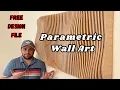 Transform Your Space with Stunning CNC Parametric Wall Arts FREE Design File