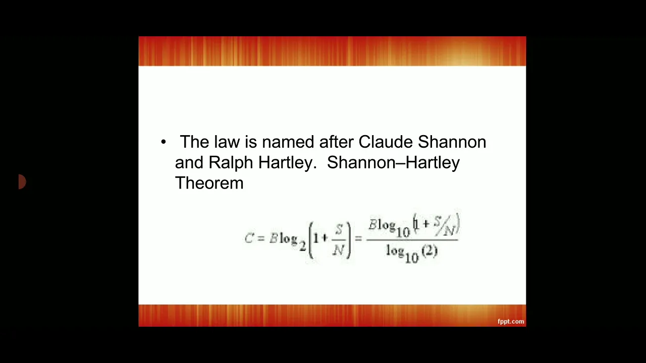 Shannon Hartley Theorem