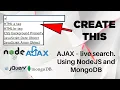 AJAX - live search Using NodeJS and MongoDB Tutorial