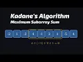 Kadane s Algorithm Maximum Subarray Sum Dynamic Programming
