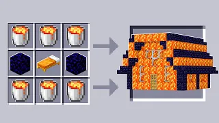 minecraft aber du kannst aus allem ein haus craften 