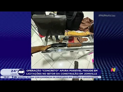 “Operação Concreto" apura possível fraude em licitações no setor da construção em Joinville