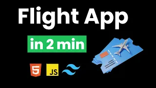 I CREATE FLIGHT BOOKING APP IN 2 MIN USING JAVASCRIPT JAVASCRIPT PROJECTS JS PRACTICE PROJECTS
