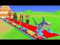 Download Lagu Long Slide Game With Cow Elephant Gorilla Hippopotamus Tiger 3d Animal Game Funny 3d Animals