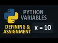 Python Variable Defining and Assignment