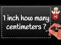 1 inch how many centimeters