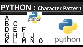 Python Character pattern program Triangle pattern