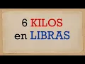 How much is SIX KILOS in POUNDS - How many pounds are 6 kg
