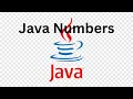 Java Numbers Explained int float double long in Java for Beginners