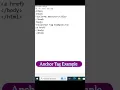 How to use anchor tag in HTML