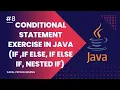 conditional statement excercise saral programming Java zero to hero