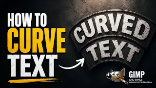 How to curve text in gimp Gimp Tutorial