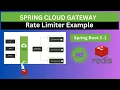 Rate Limiter using Spring Cloud Gateway and Redis example