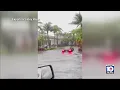 captures cars stalled by intense flooding in Key West