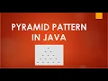 PYRAMID PATTERN IN JAVA SIMPLE AND EASY WAY TO PRINT