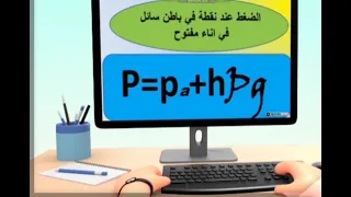 الضغط عند نقطة في باطن سائل الصف الثاني الثانوي الفني 