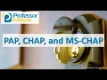 PAP CHAP and MS-CHAP - CompTIA Security SY0-501