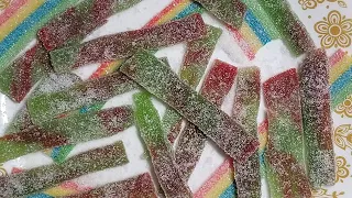 Sour Fruity Strips Candy Sour Fruity Belts Sour Gummy Strips Recipe By Passion Cooking 