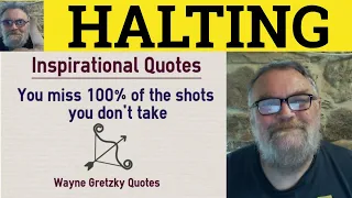 Halting Meaning - Haltingly Definition
